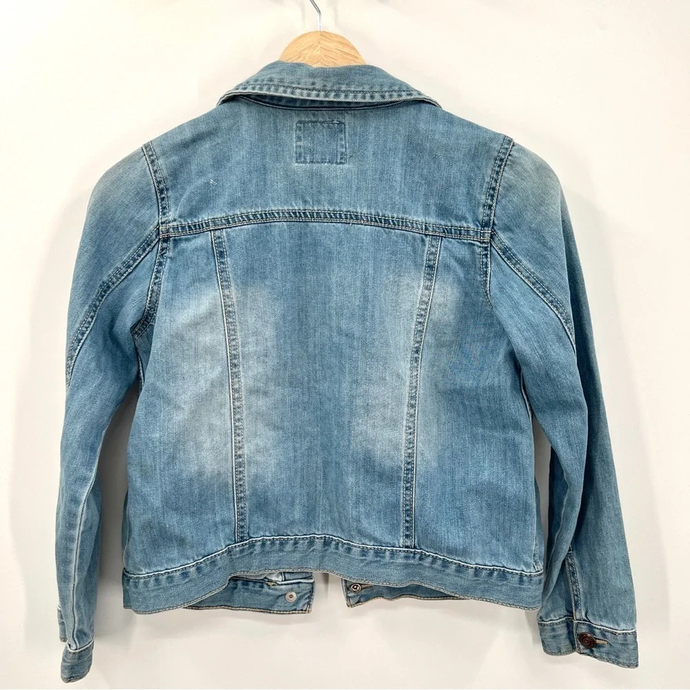 OSH KOSH B'GOSH Kid's Blue Denim Jean Jacket Size 10-12